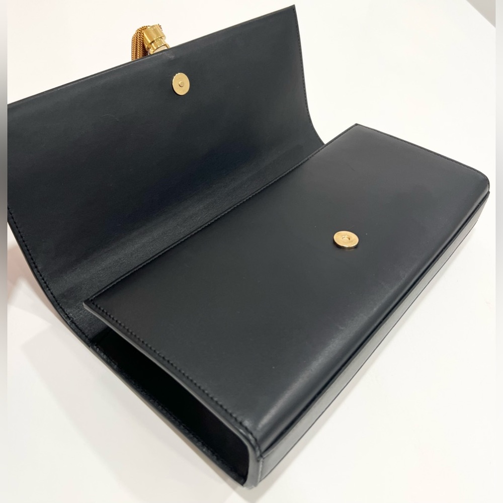 SAINT LAURENT Kate tassel-detail leather clutch bag - Picture 4 of 14